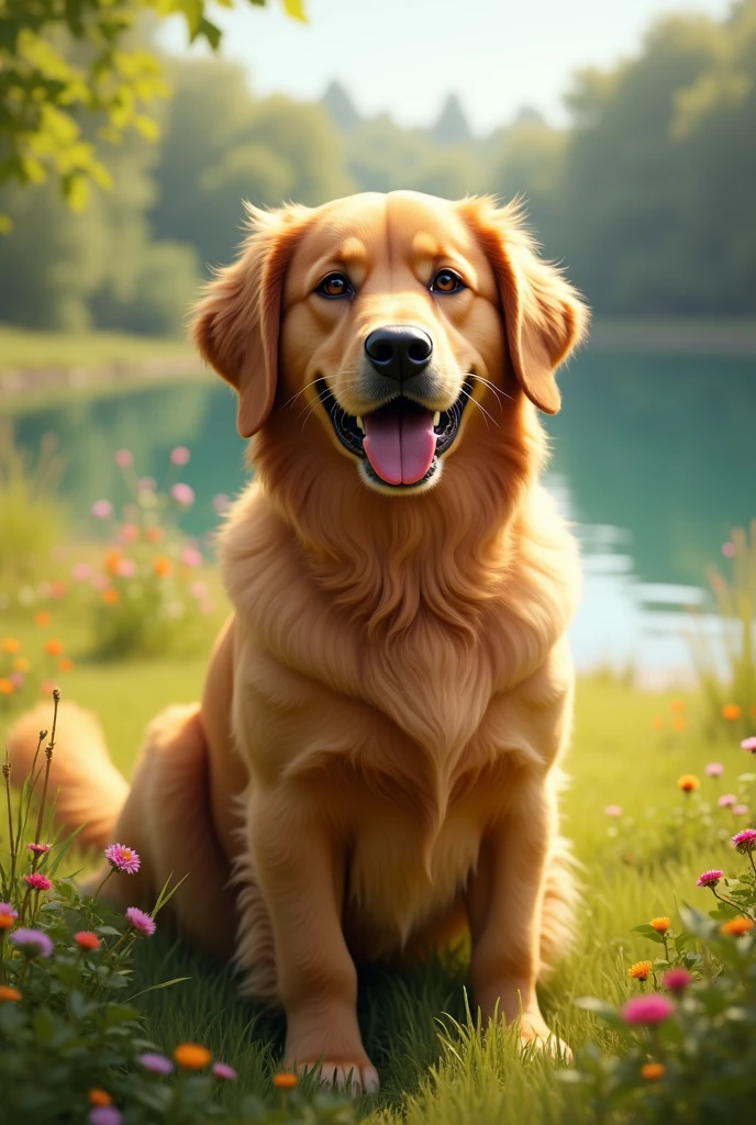 A golden retriever