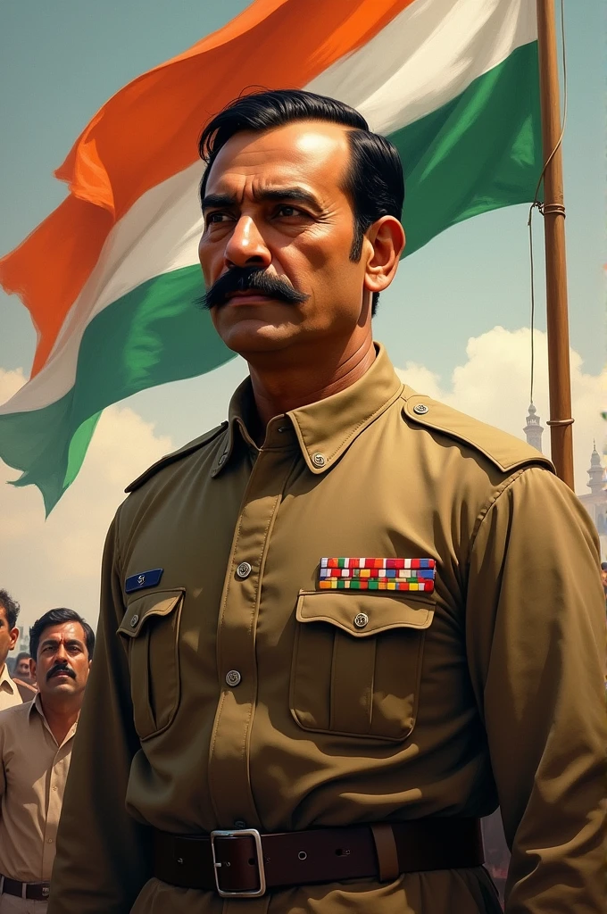 A man with subas chandra bose independence
