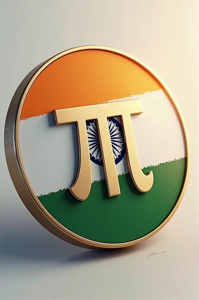 Pi coin with India. Flag