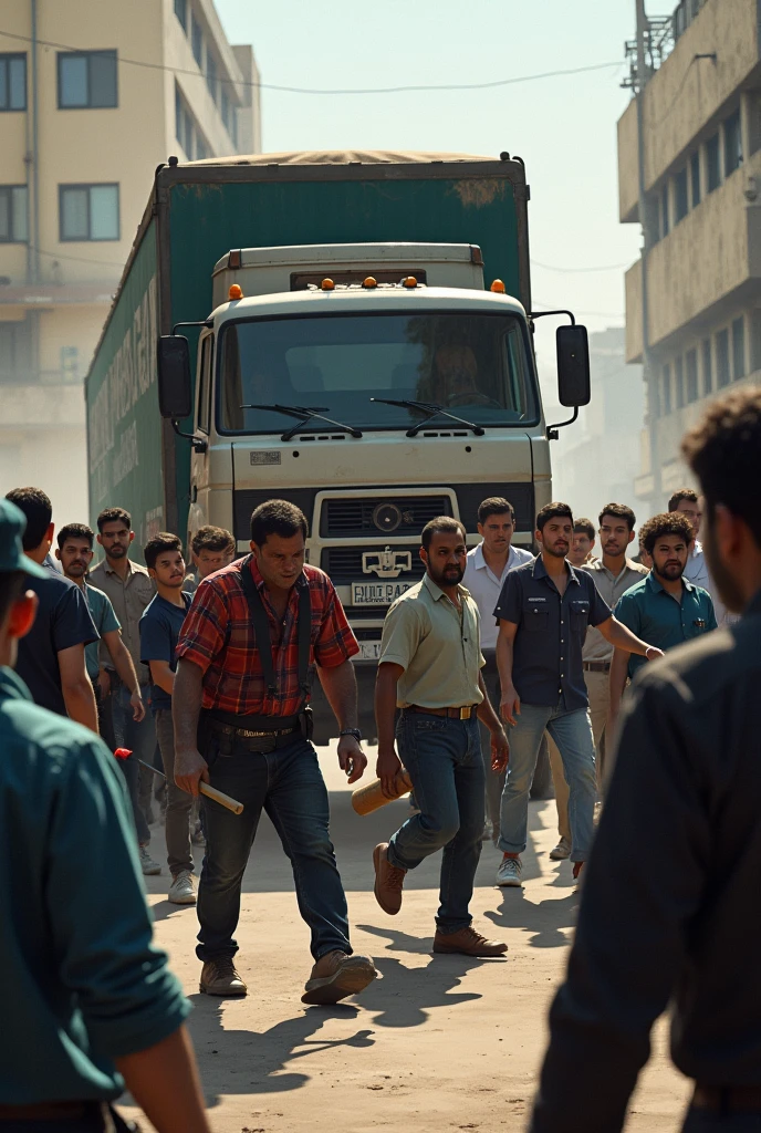 Political goons coming on truck to attack on medical students
