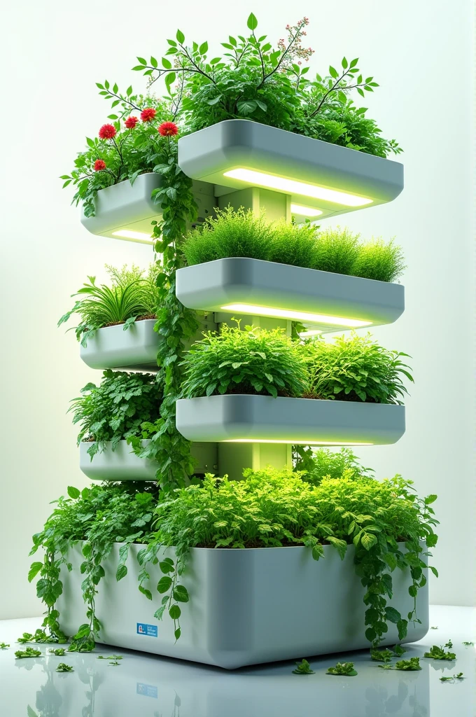 Generate a poster on hydroponics with some information