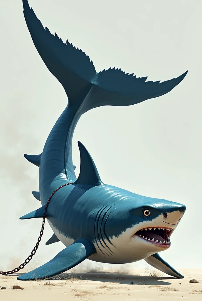 shark Tail is large Large tail fin Show off your tail fin 尾びれsharkの全長より大きい To tether the tail fin with a chain To tie the tail with a chain Erase the line on the tail しっぽをsharkに戻してそのまましっぽに鎖で繋いで