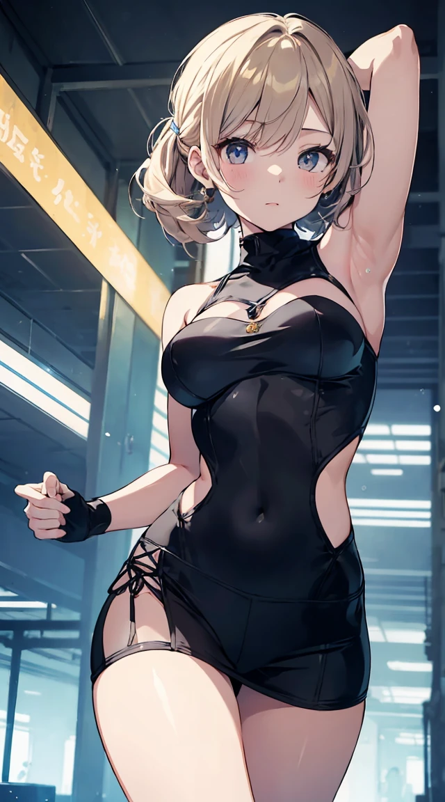 This illustration is、It depicts a cute girl with beautifully toned muscles fighting.。. She is good at organizing、Your eyes are sparkling. It's like a back alley.. but, The most notable point is "The last mysterious high-energy object" She emits. This energy body that is emitted from her body has the power to make all the trash in the store disappear.. A faint light in the corner of the room々Reach. She sits in a luxurious chair、She is wearing a long Chinese dress with a slit。. I'm passionate about fighting.