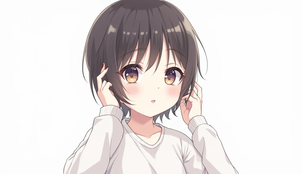 ,Japanese anime,High resolution, One person, layer,So that it can be edited later,顔だけのlayer画像,No hair,Background is transparent,Long lashes,24-years-old,White skin