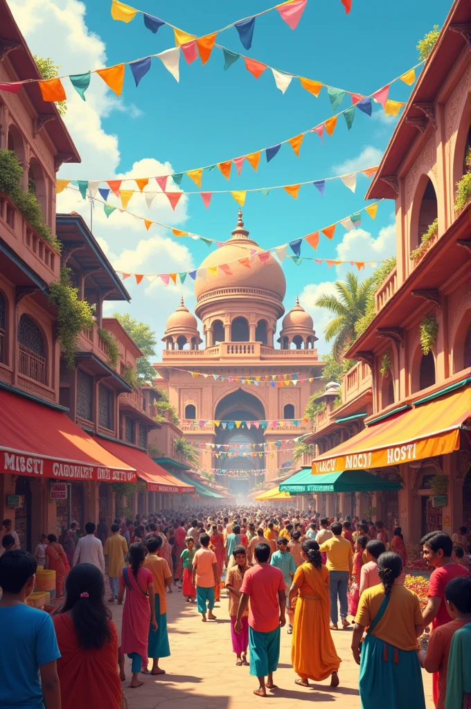 Ek dukaan ka naam hai MAHA MART!
EK SHOP. KA NAAM HAI MAHA MART! ! Wo calibration mana rahe hai India flag k sath