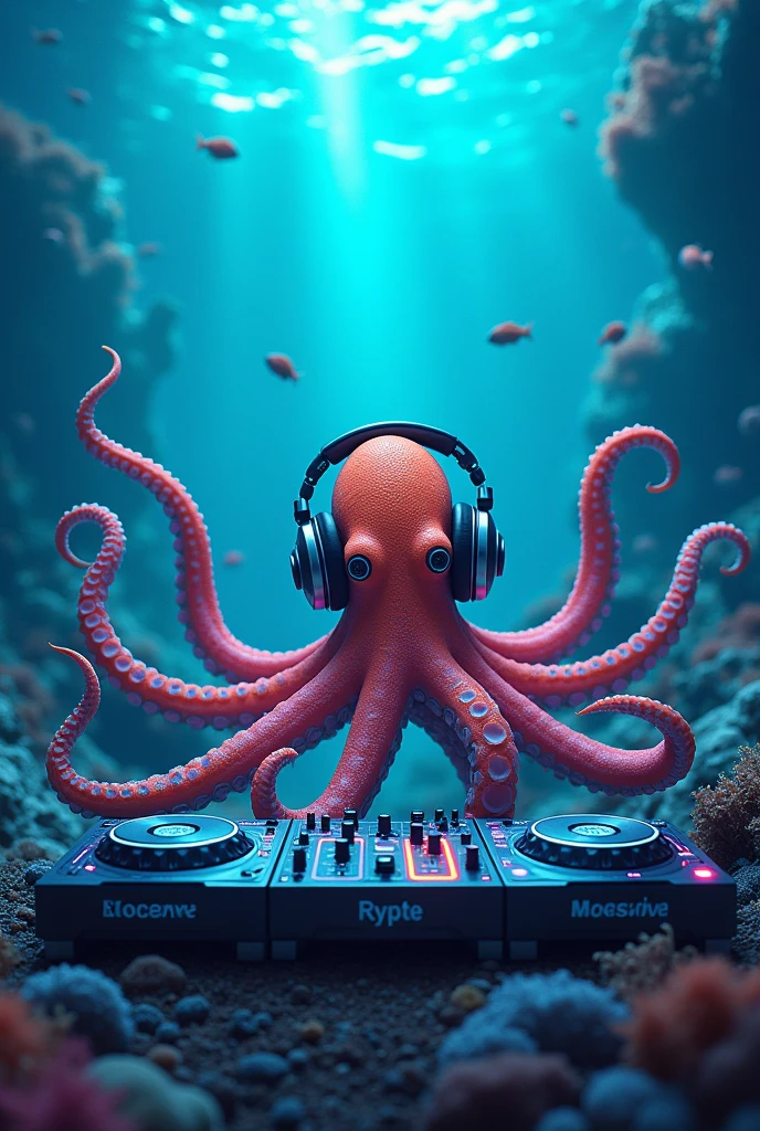 dj octopus at the bottom of the sea the 3/4 shot