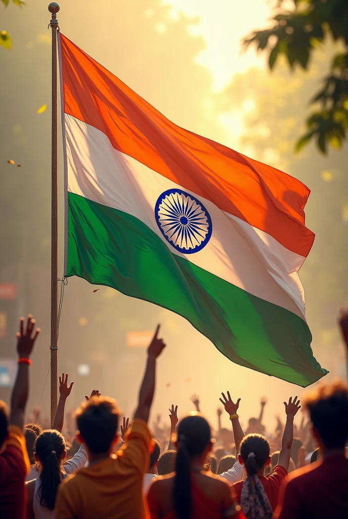 Indian flag with music