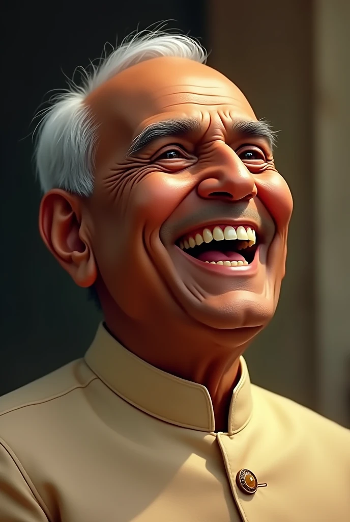 Pandit Jawaharlal Nehru: laughing loudly