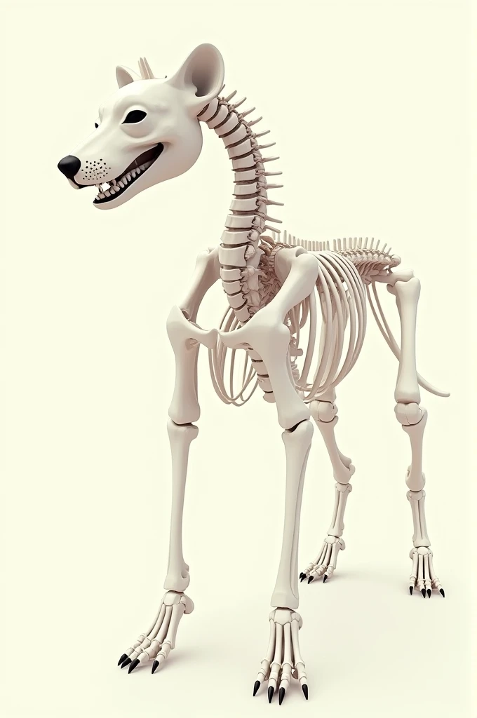 Dog's spine, Bones