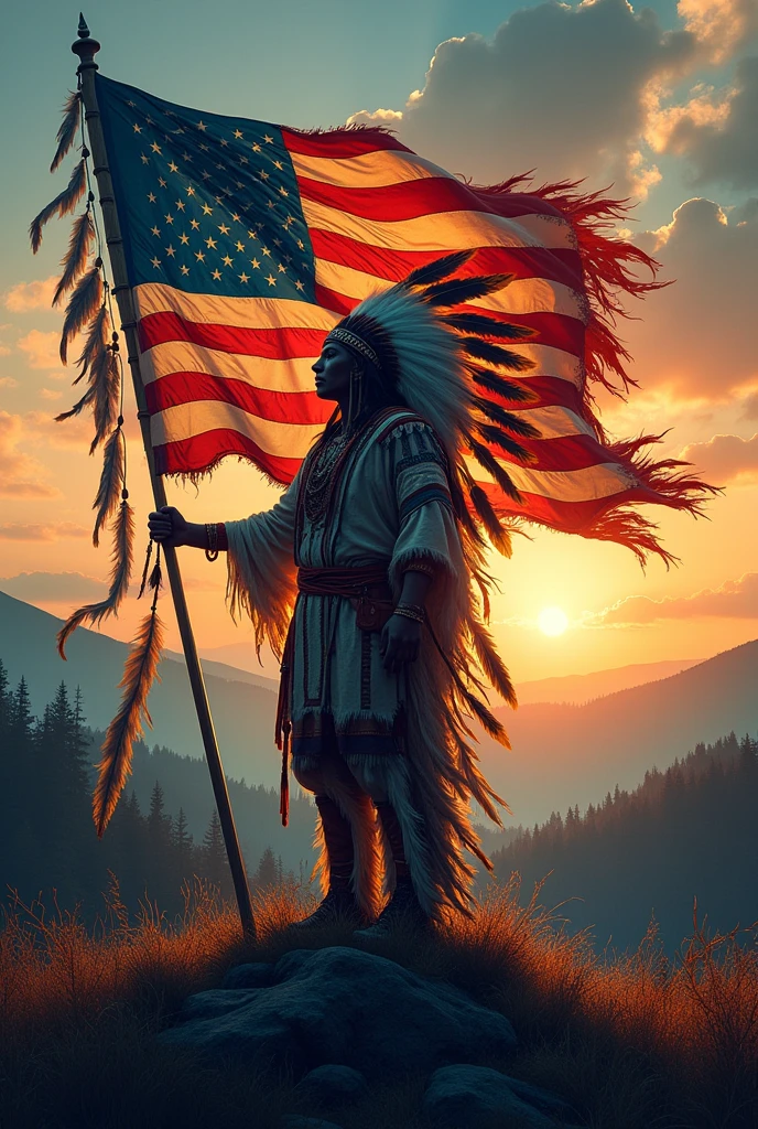 Caption America Indian flag