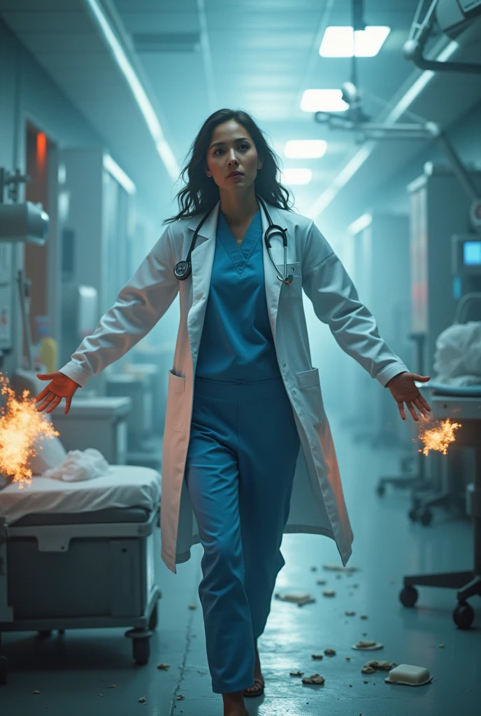 Create a accident women doctor picture