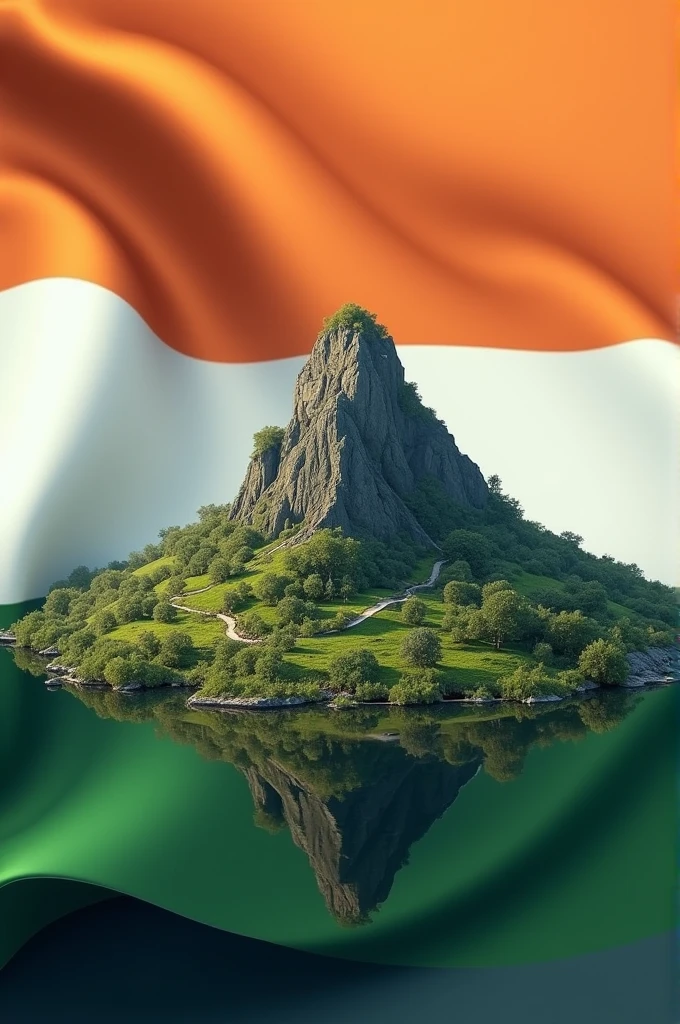 Chotabhim in Indian flag 
