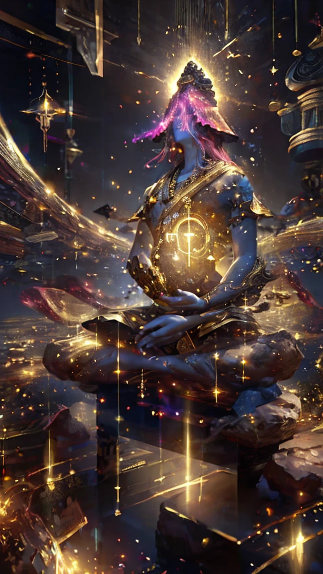 (Highest quality,High resolution,Very detailed),metallic,Calm and peaceful,Sacred atmosphere,Golden Light,Sculpted details,Traditional Crafts,Heavenly Beauty,Quiet environment,Wisdom and Enlightenment,harmonious colors,Spiritual energy,Tranquility and tranquility,Carefully carved features,Magnificent and majestic,Great presence,Transcendental artistry,Heavenly Aura,Sacred Sanctuary,Shine,Awe-inspiring,Majestic Pose,Calm expression,Spiritual uplift,Transcendental Experience,Meditative atmosphere,unwavering faith,Captivating Charm,Spiritual journey,Divine Revelation,Shining Existence,Symbol of Enlightenment,Pure and sacred,Heavenly Blessing,Peaceful tranquility,Timeless beauty,Cultural Heritage,Spiritual guidance,Symbolic Representations,Ascetic refinement,Timeless elegance,Sublime Devotion,Magical realm,Spiritual Awakening, radagon
shatteredradagon
unbrokenradagon
eldenring
marikahammer
golden cracks
cracked skin
elden ring (/object)/
blue robes