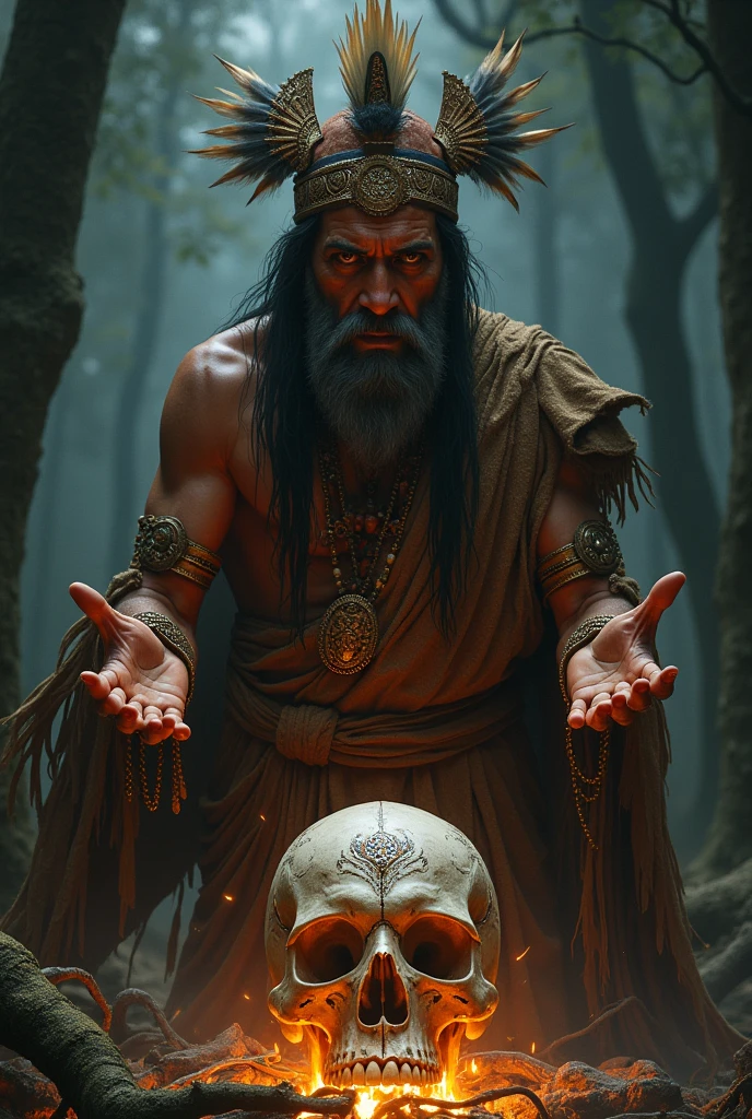Indigenous Skull Ritual Darkness
