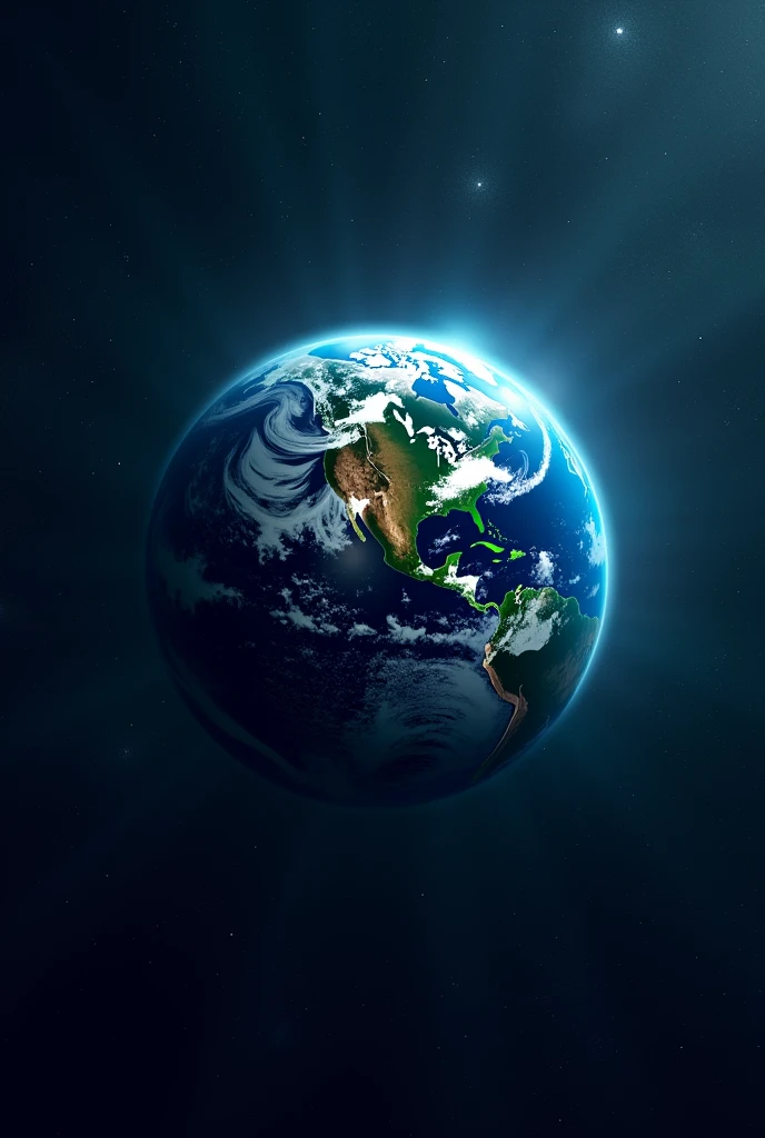 Outer space, watch earth in the night half part of earth , shining in the night and stars , write " the future academy" also