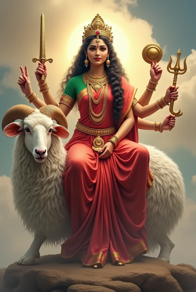 શ્રી ગેલ માતાજી એક સફેદ રંગ નો સિંગડા વાળા ઘેટાં પર પરોઠી વાળી ને બેઠેલા હોય છે અને એક હાથે આશીર્વાદ આપતા હોય છે અને બીજા હાથે તલવાર અને ત્રીજા હાથમાં ચક્ર પકડ્યું હોય છે અને ચોથા હાથમાં ત્રિશુળ હોય છે  શ્રી ગેલ માતાજી એ લાલ રંગ ની સાડી પહેરી હોય છે અને તેનું બ્લાઉઝ લીલા રંગનું હોય છે 