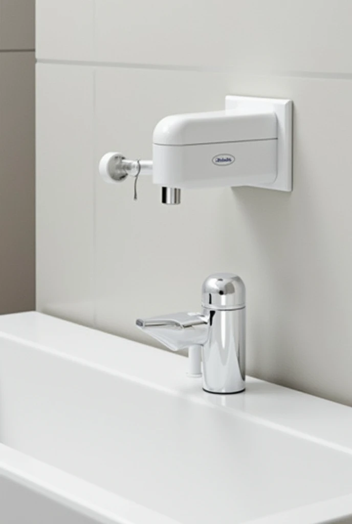 Built-in suction in the bathroom、Four Corners、compact、Total length 10cm、Minimum