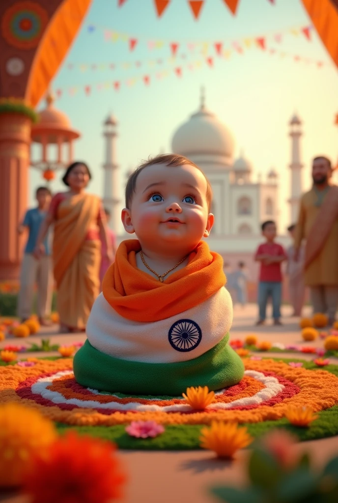 I want India independence day baby