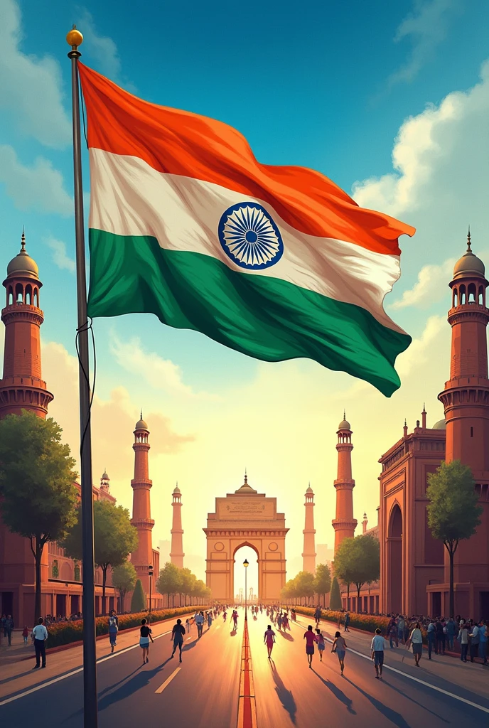 Indian independence day + write Adv Sameer S Elampadath in bottom