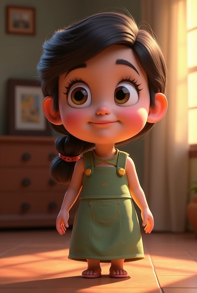 Create an unrealistic character, cartoon animation design, tired of doing a lot of everyday things Disney Pixar cartoon, with high quality and