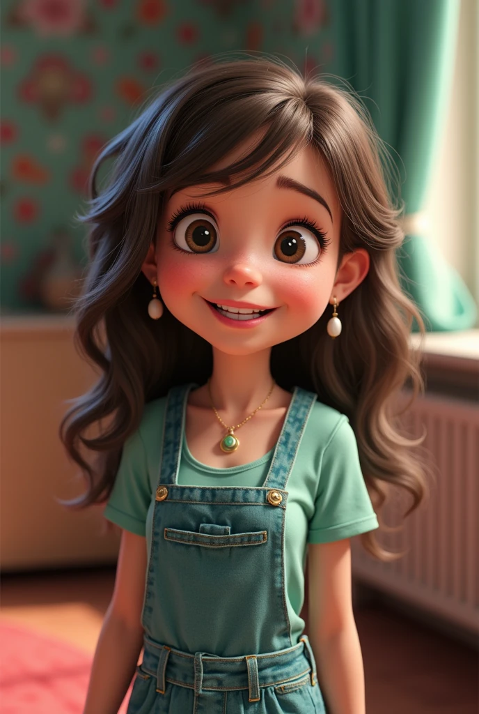 Create an unrealistic character, cartoon animation design, tired of doing a lot of everyday things Disney Pixar cartoon, with high quality and