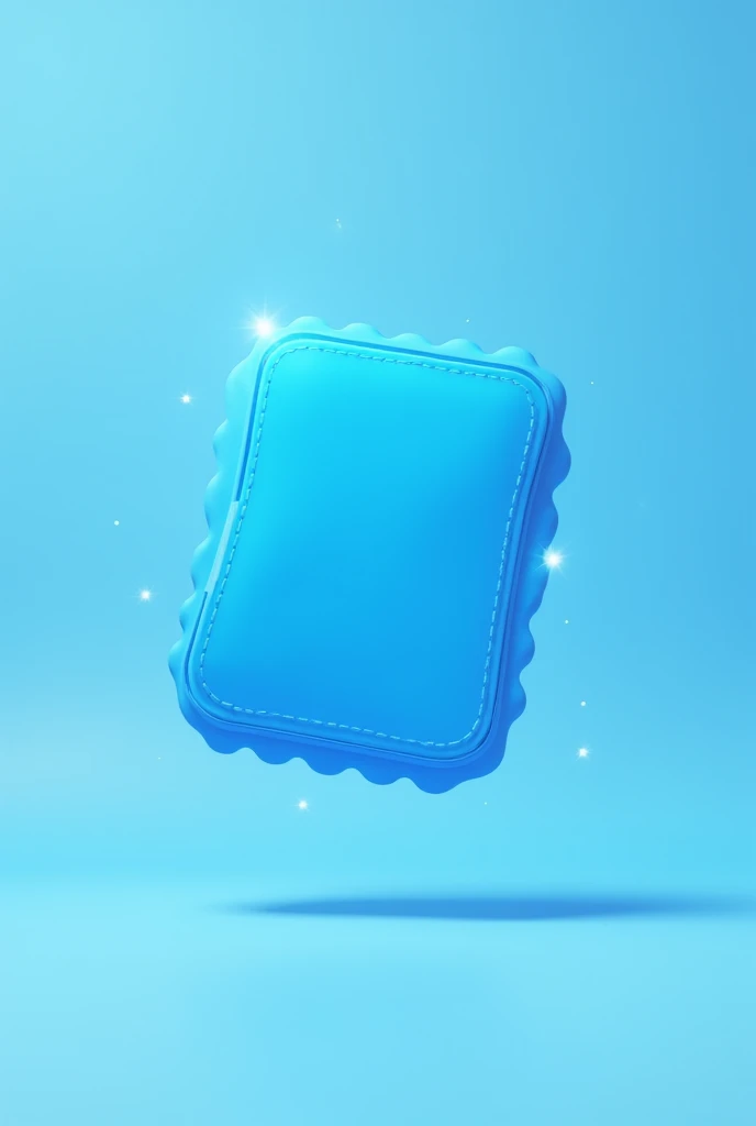 Animated blue rectangular discount coupon