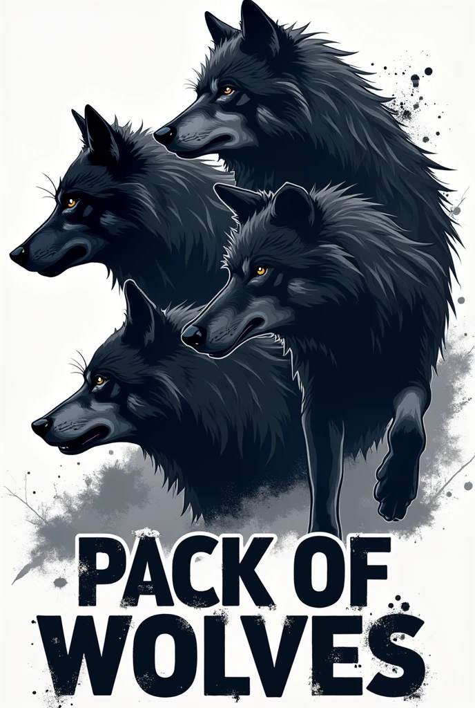 Podcast logo written "pack of wolves"