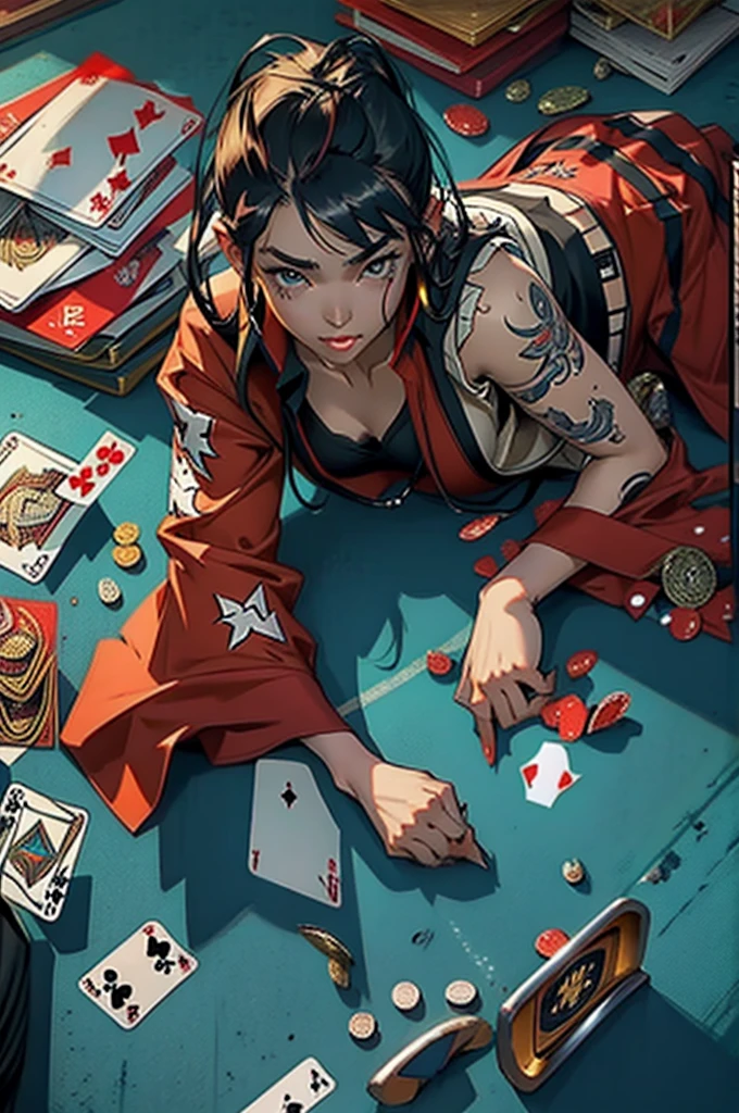 Attractive gambling website promotional image, add GO51 as LOGO
