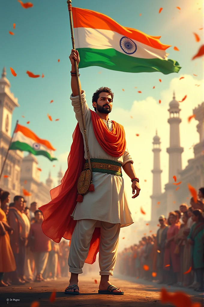 Independence Day India with Ravindra name