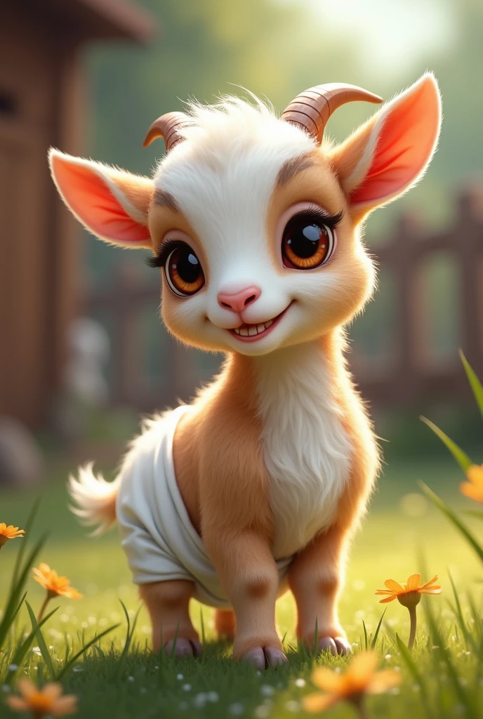 Kid goat
Use diapers