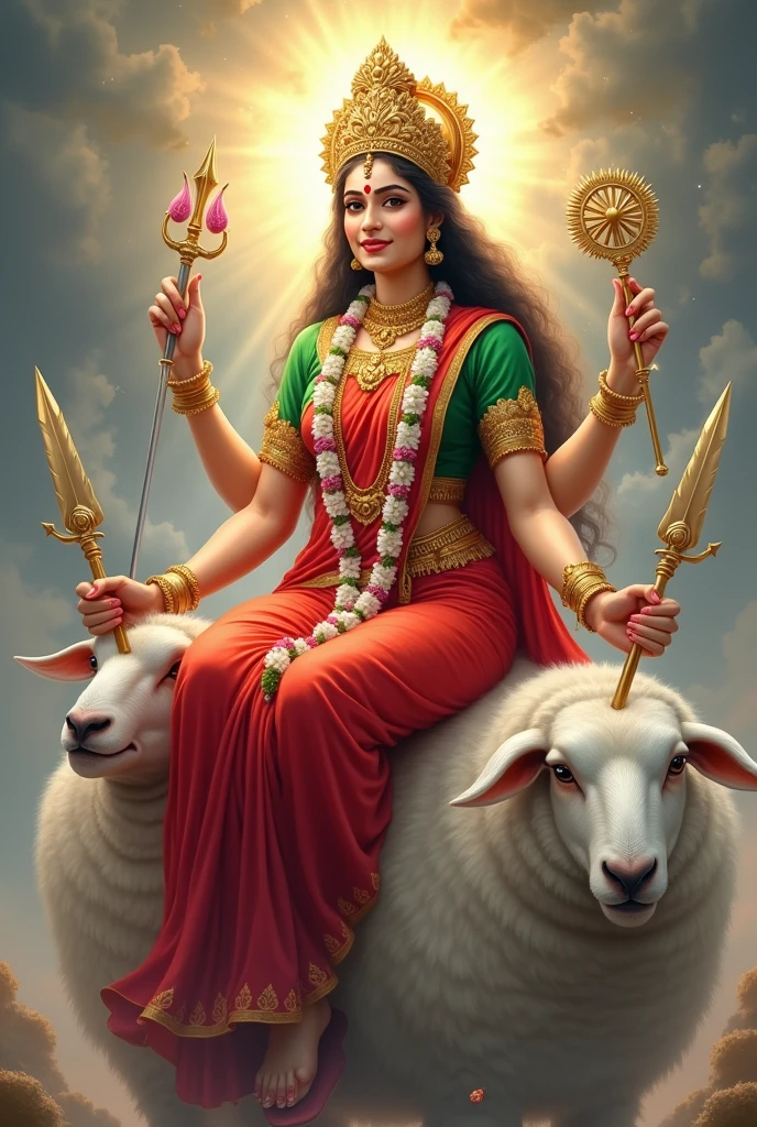 શ્રી ગેલ માતાજી એક સફેદ રંગ નો સિંગડા વાળા ઘેટાં પર બેઠા હોય છે અને શ્રી ગેલ માતાજી હાથ માં તલવાર,ત્રીશુલ, ચક્ર, અને આશીર્વાદ આપતા હોય છે માતાજી એ લાલ રંગ ની સાડી પહેરી હોય છે અને તેમનું બ્લાઉઝ લીલા રંગનું હોય છે અને તેનાં ગળામાં ફુલો નો હાર હોય છે અને શ્રી ગેલ માતાજી નાં માથા પર સોનાનો મુગટ હોય છે