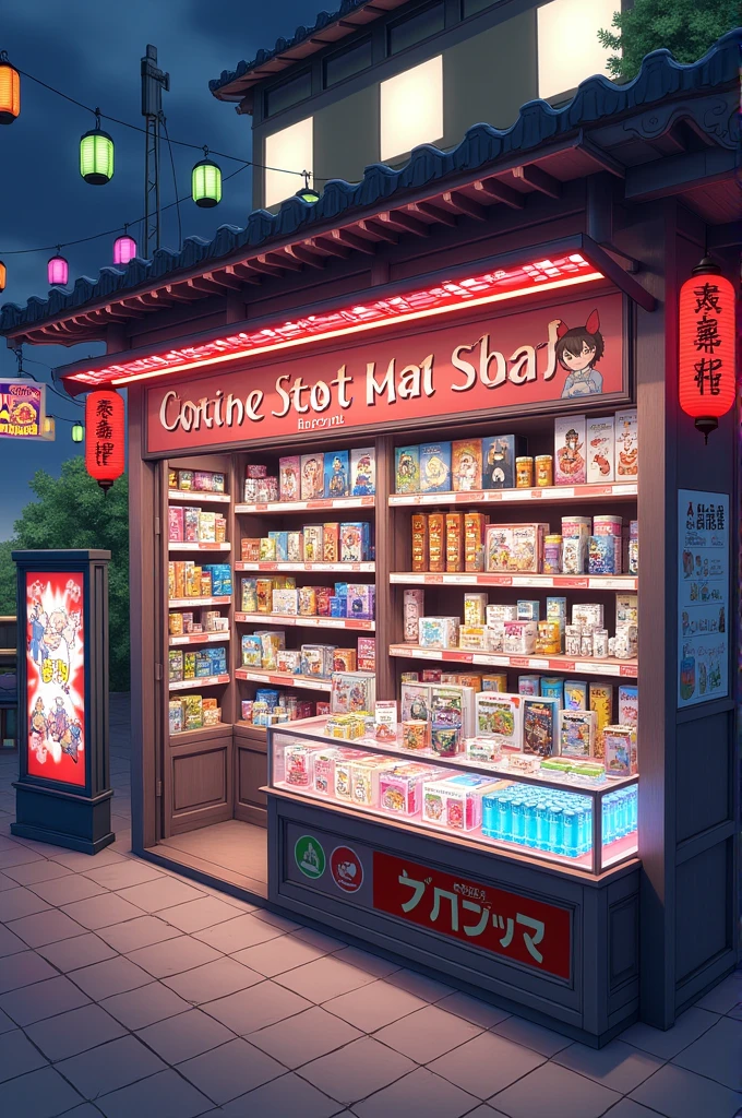 Make an anime sales stand