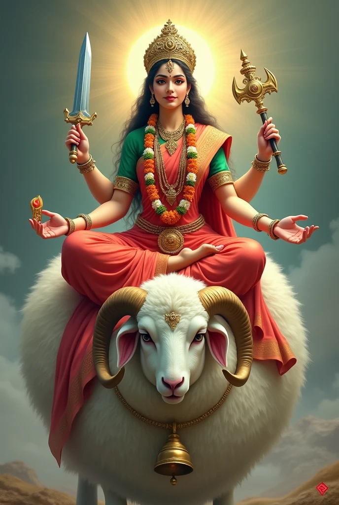 શ્રી ગેલ માતાજી એક સફેદ રંગ નો સિંગડા વાળા ઘેટાં પર બેઠા હોય છે  અને શ્રી ગેલ માતાજી હાથ માં તલવાર,ત્રીશુલ, ચક્ર, અને આશીર્વાદ આપતા હોય છે માતાજી એ લાલ રંગ ની સાડી પહેરી હોય છે અને તેમનું બ્લાઉઝ લીલા રંગનું હોય છે અને તેનાં ગળામાં ફુલો નો હાર હોય છે  અને શ્રી ગેલ માતાજી નાં માથા પર સોનાનો મુગટ હોય છે અને શ્રી ગેલ માતાજી ઘેટાં ને દોરી થી પડ્યો હોય છે અને ઘેટાં નાં ગળે સોનાની ઘંટડી પહેરી હોય છે 