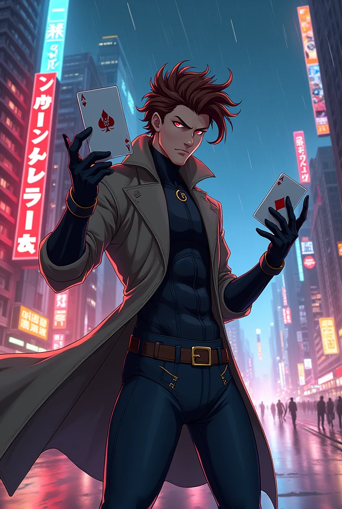 Gambit in the anime version of X-Men