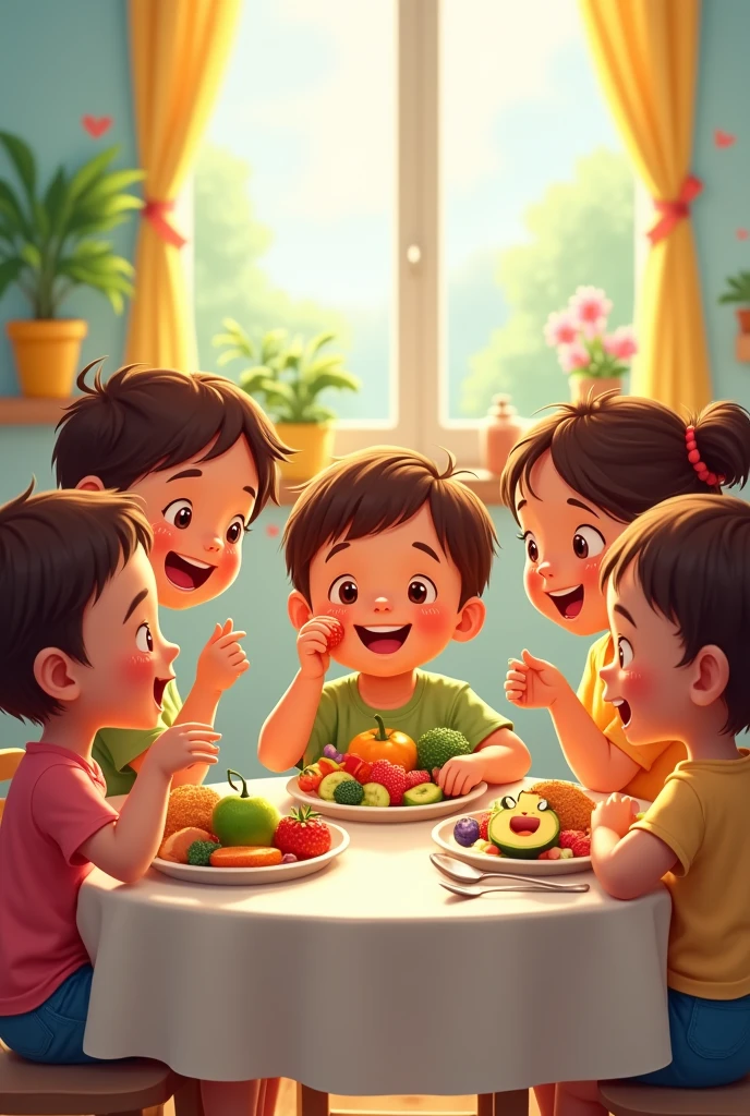 Image of children with healthy eating