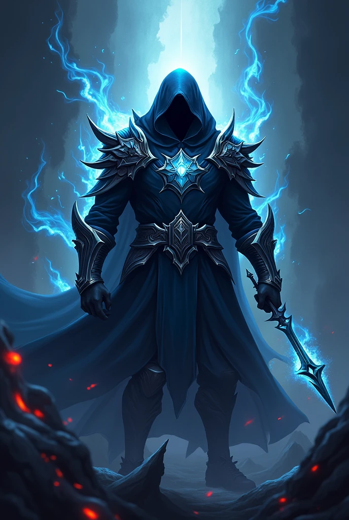 A logo for a Facebook profile picture with the name Herth with a theme from the video game League of Legends, With victories and defeats in the background, With Zed, the Master of Shadows

