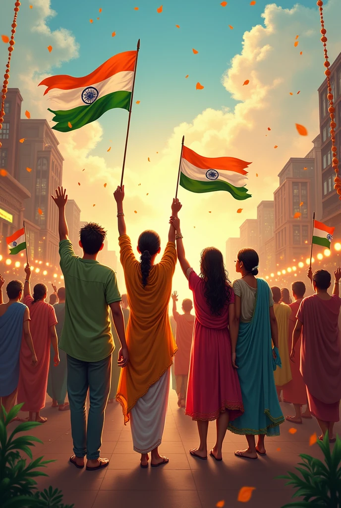 Wishes for independence day from thakre family