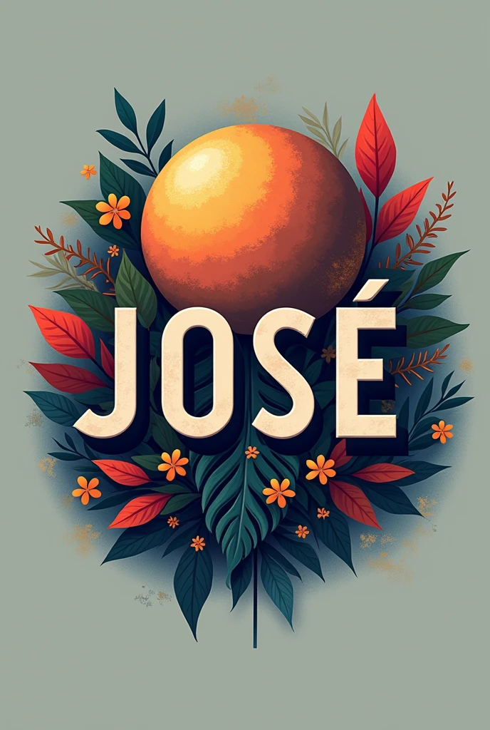 Logo with the name José and the font should be carta with a creative background