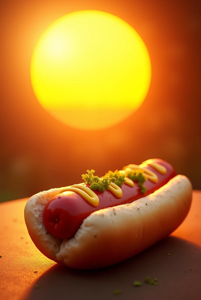 HOT DOG and a sun
