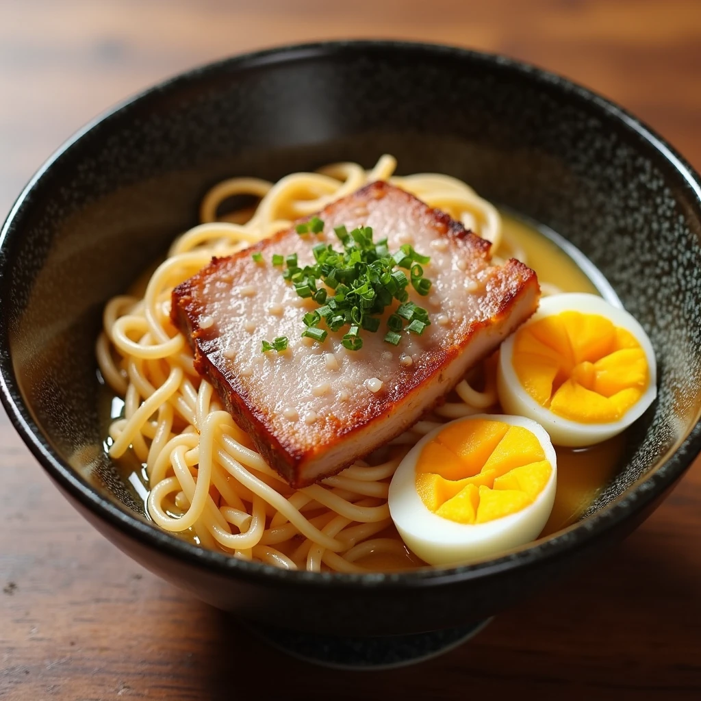 Abura-soba roasted pork fillet Boil eggs