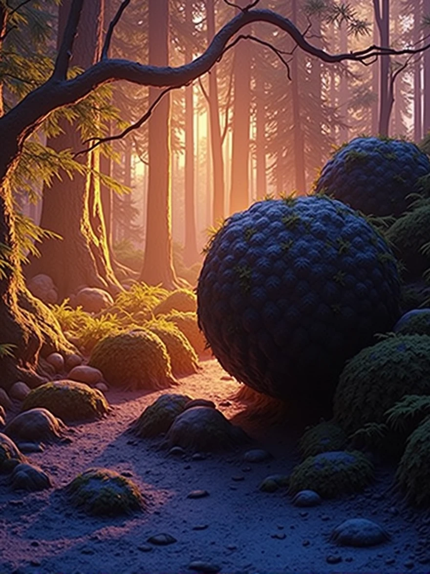 improve quality, and change the background to a forest