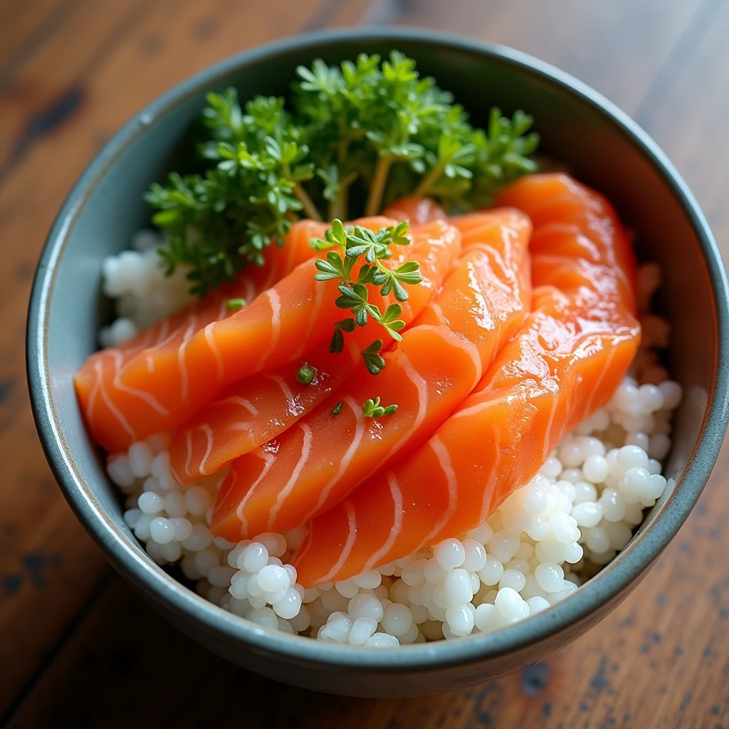 Salmon roe rice bowl