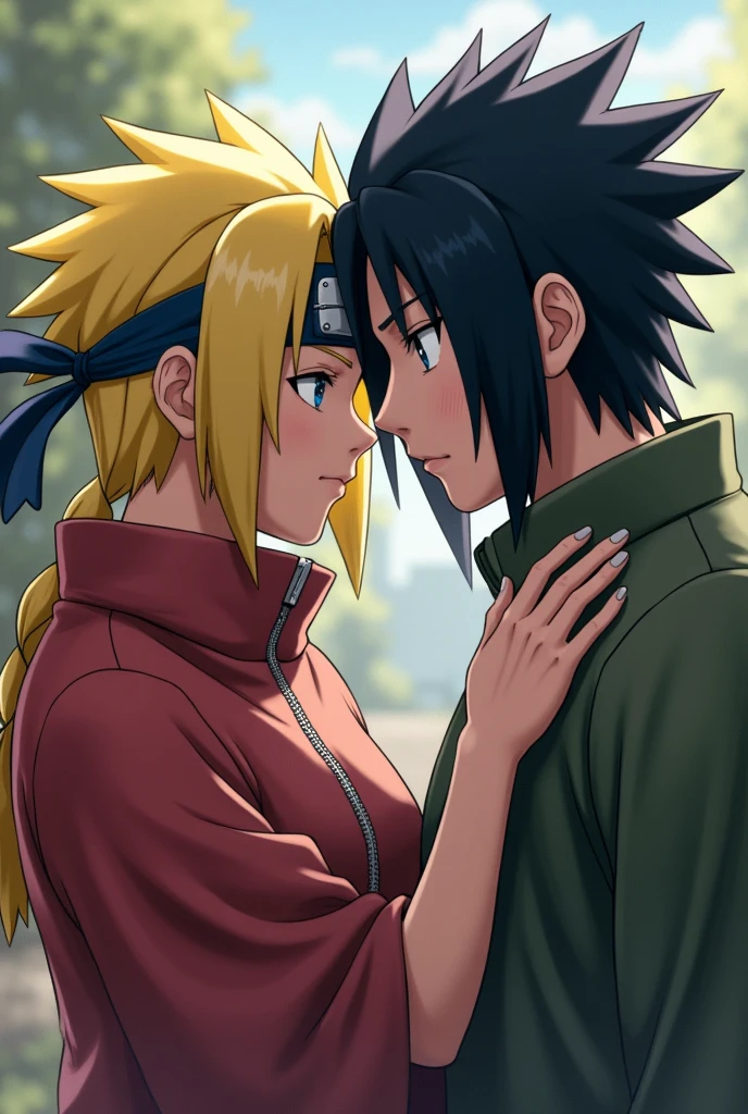 Generate naruto kissing sasuke