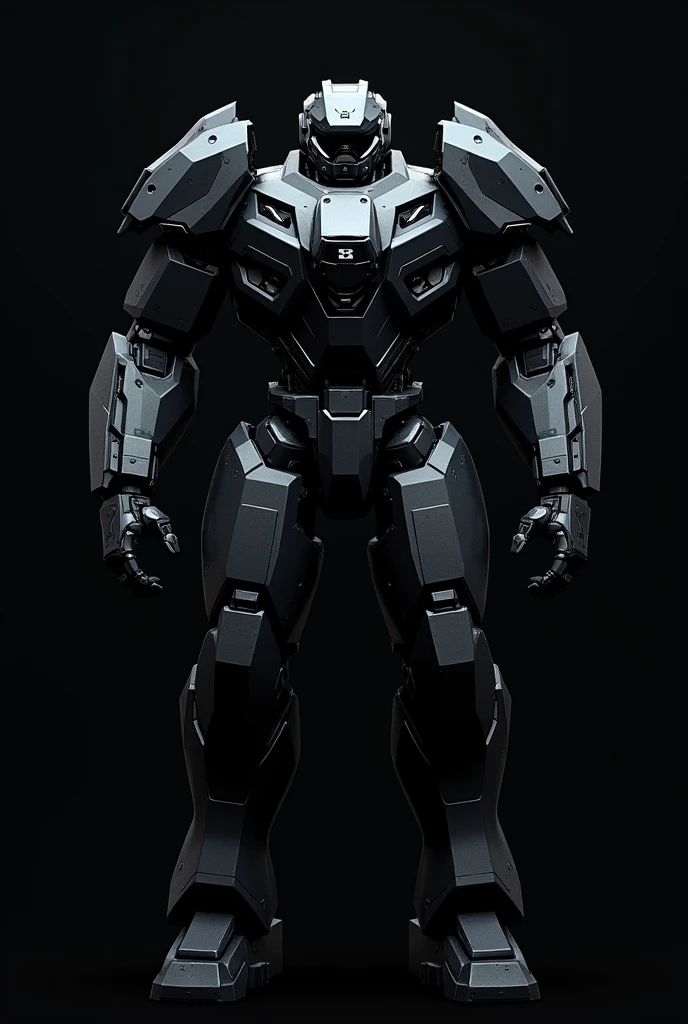 The name of "Afruz Shodiyev" should be written in black printed letters in front of the black combat robot