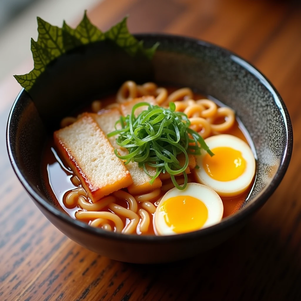 ramen roasted pork fillet Naruto Boil eggs seaweed Real