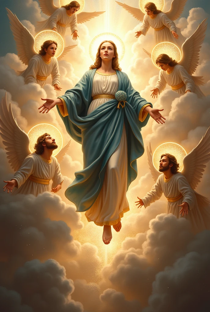 The assumption of mother mary with the quote Happy feast of the assumption of blessed mother Mary
