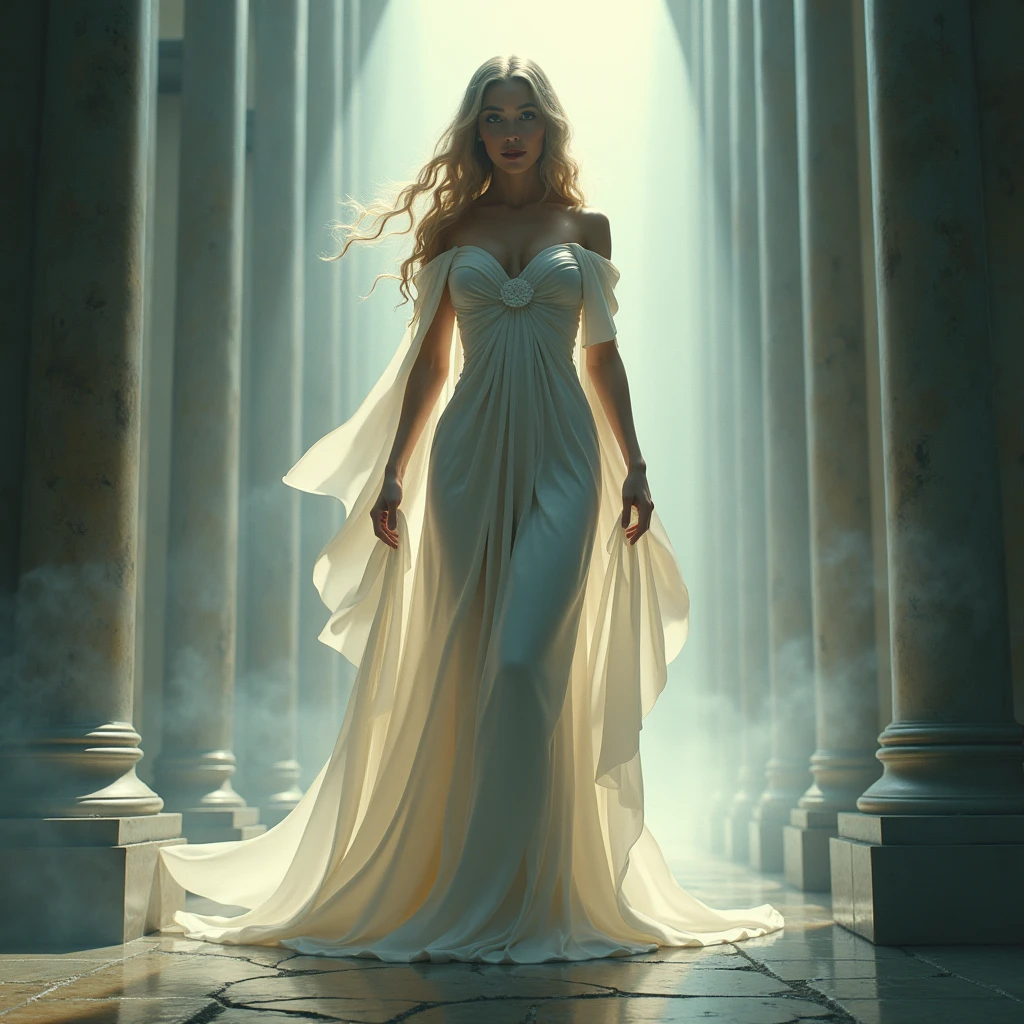 The concept of Truth is a beautiful and strong woman.