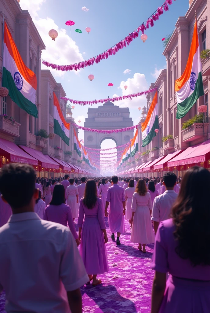India and South Korea celebrate independence day with purple