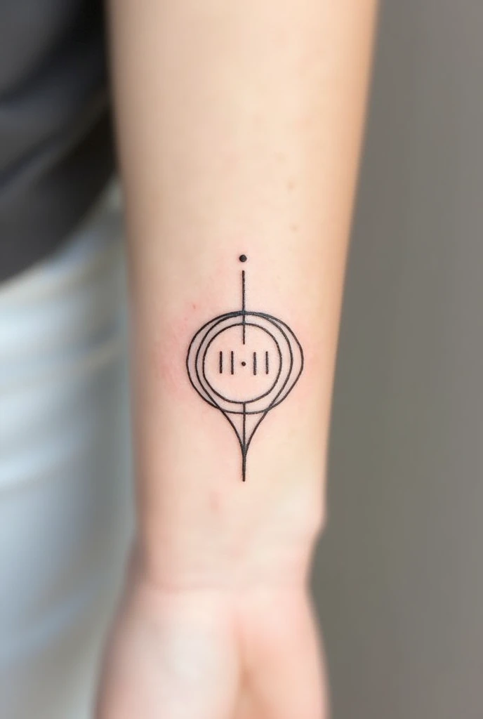 A small minimalist tattoo about family