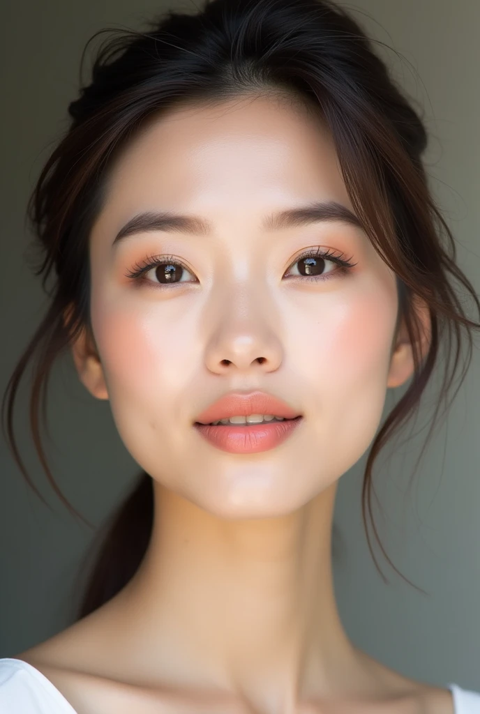 (A hyper-realistic、reallistic、top-quality、Raw photography、​masterpiece:1.3)、(Hoihoi:1.2)、(A hyper-realistic), (illustratio), (Hi-Res), (in 8K), (ighly detailed), (The best illustrations), (beatiful detailed eyes), (top-quality), (ultra-detailliert), (Master masterpiece), (详细的脸)、sixty years old、cheekbones stand out、Wrinkles at the corners of the eyes、、drooing eyes,full of sweat、Heavy sweat、Mature and attractive woman、bbw、Chunky lips、shiny lips、Saggy udder、large areola exposed,、Nipples are erect、Saggy udder、A smile、​masterpiece、top-quality、fully body photo、High subcutaneous fat、Washstand、soaked